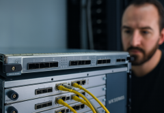 Network operator overlooking a Juniper MPC7E-MRATE