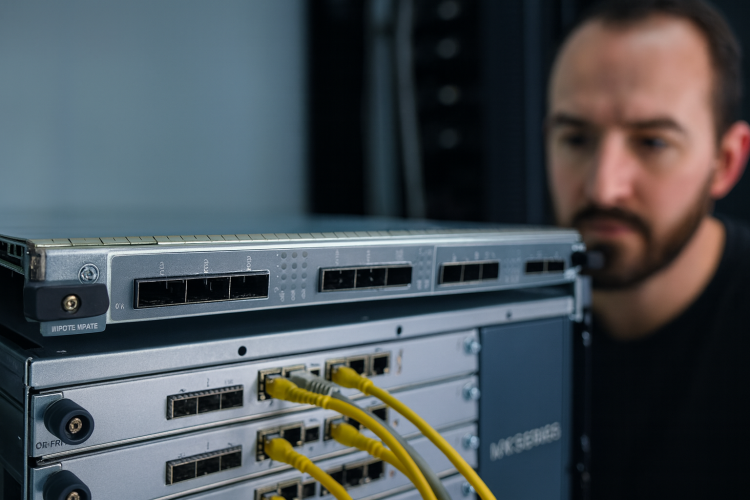 Network operator overlooking a Juniper MPC7E-MRATE